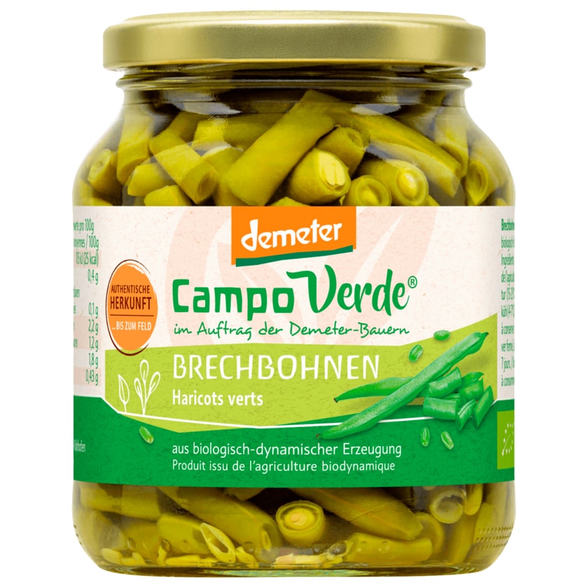 Campo Verde Demeter grüne Bio Brechbohnen 195g